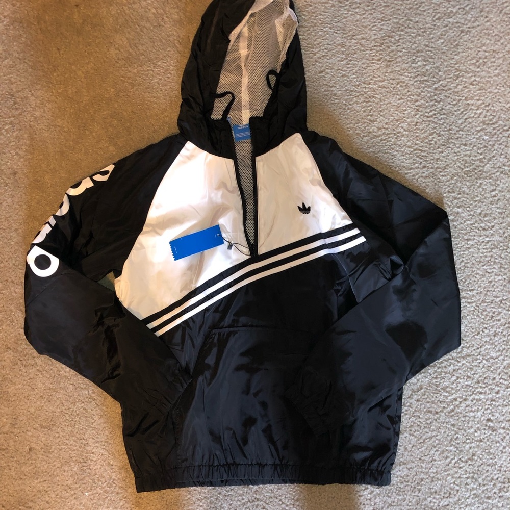 Adidas Quarter Zip Windbreaker